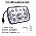 Sealed beam 7x6 LED headlight E9 For Truck Off road 6x7 led truck light lamp led work light led spot light